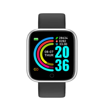 Smart Watches Fitness Bracelet Women Men Bluetooth Connected Phone Music Sports Bracelet Sleep Monitor Y68 Clock Smartwatch D20 Good Vibrations Adult Super Store