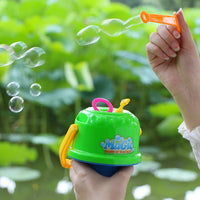 New Children Kids Boy Girl Blowing Bubble Toys Summer Anti-spill Bubble Bucket Outdoor Fun Toys Does Not Contain Water Good Vibrations