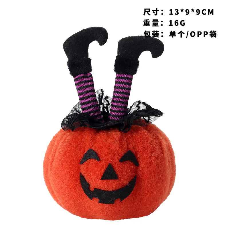 Halloween decorations creative witch feet pumpkin doll ornament ghost party atmosphere ornament home accessories Good Vibrations