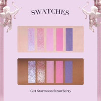 Flower Knows Violet Eye Shadow Strawberry Rococo Series Five-Color Eyeshadow Palette G01 Starmoon Strawberry 0.21OZ./6G Good Vibrations
