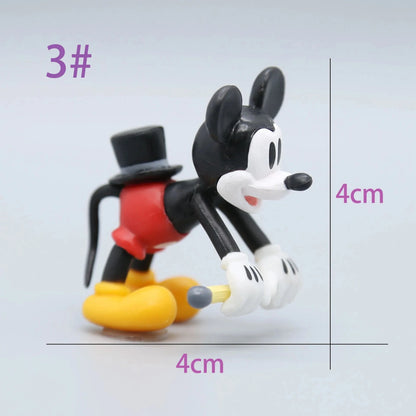 Disney Kawaii Mickey Mouse Doll Anime Figurine Cute PVC Action Fiugre Collection Ornament Children Xmas Gifts Table Ornaments