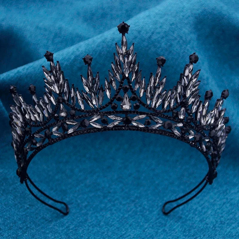 Gorgeous Baroque Crown for Bridal Tiaras Wedding Headwear Prom Diadem Hair Jewelry Prom Pageant Tiaras and Crowns Good Vibrations