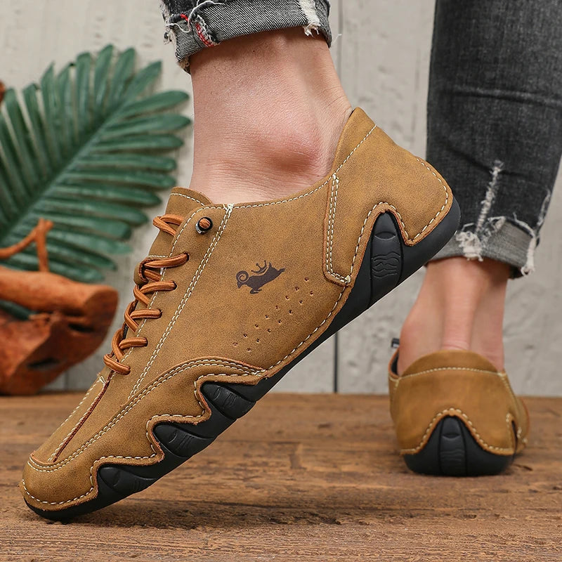 Shoes for Man Fashion Brand Loafers Soft Soled Comfortable Casual Walking Shoes Breathable Sports Tennis Outdoor Driving Shoes Good Vibrations