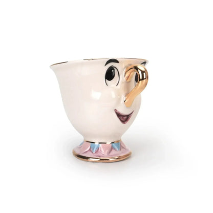 Disney Teapot Cute Cartoon Beauty And The Beast Coffee Pots Mug Mrs Potts Chip Cup Tea Cup Pots One Tea Set Droshipping Desk Gif Good Vibrations Adult Super Store