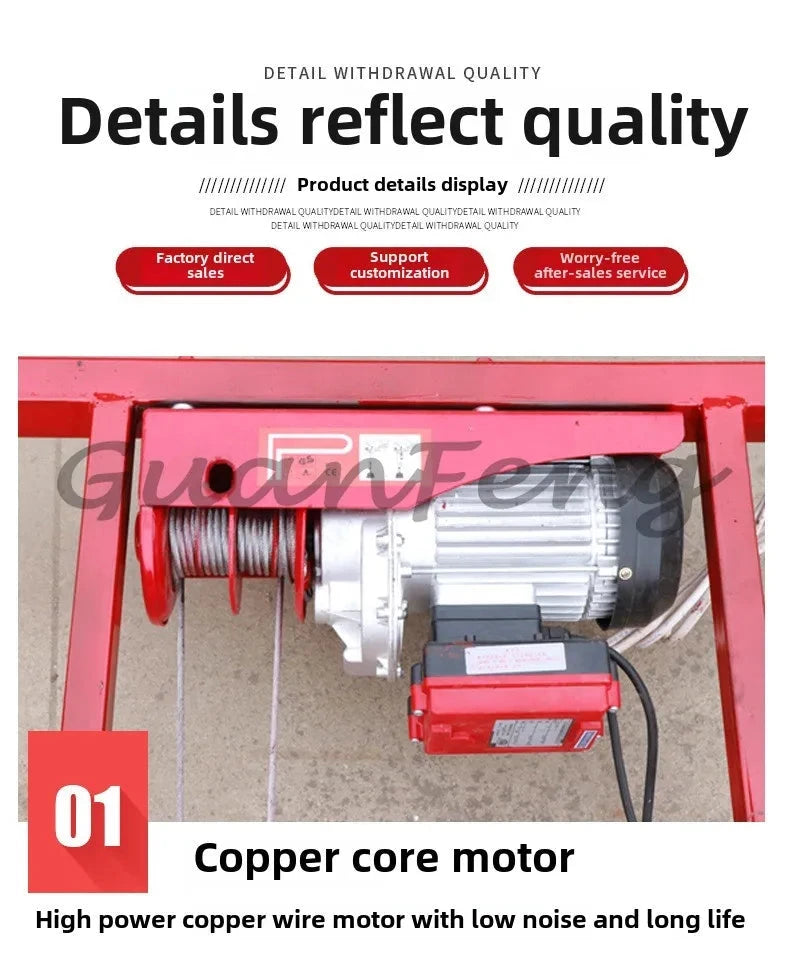 Electric Scaffolding Lift Mobile Foldable New Lifting Platform Indoor and Outdoor Decoration Construction Site Hoist Good Vibrations