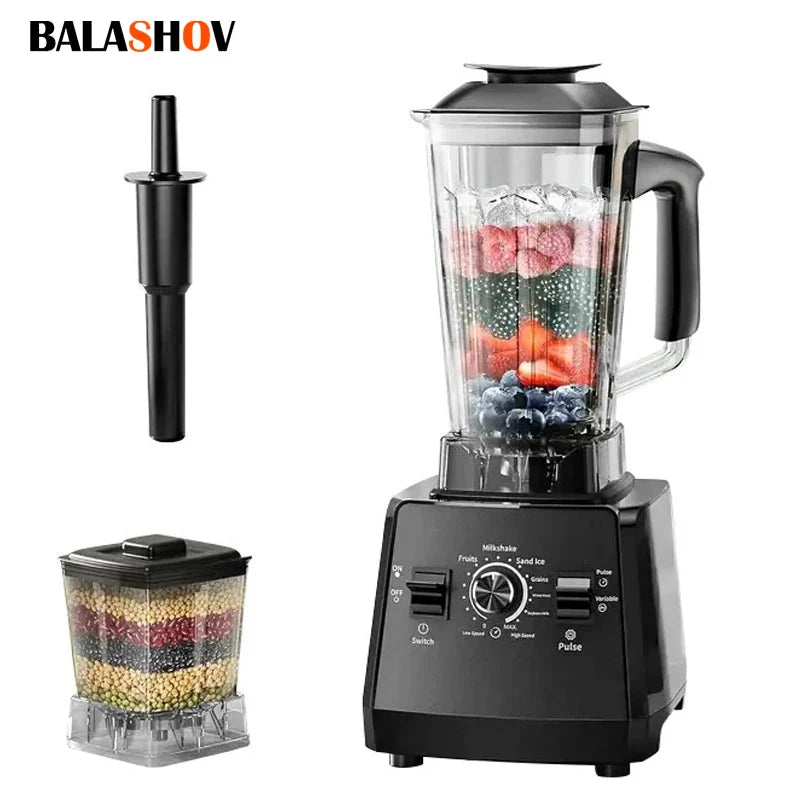 500W heavy duty commercial blender with ice crushing and smoothie making functions
