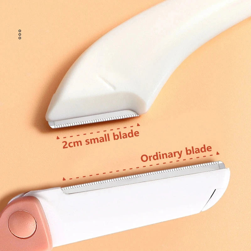 Eyebrow Razor Eyebrow Trimmer Scissor Beauty Products for Women Eyebrow Scissors with Comb Stainless Steel Beauty Makeup Tools Good Vibrations