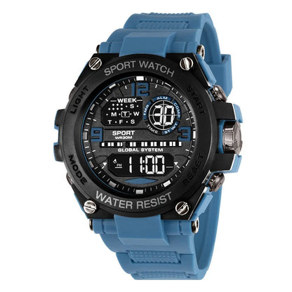 Top Luxury Electronic Watch for Man Outdoor Sport Watch Stopwatch Waterproof Calendar Digital Clock 24355 Good Vibrations