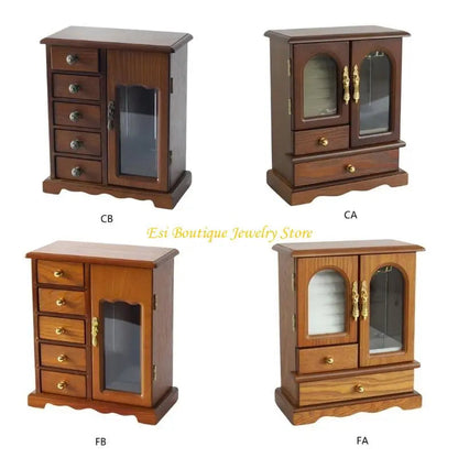 4XBE Necklace and Earring Storage Box Texture for Adding Charm to Your Space Good Vibrations