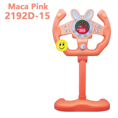 Electric Simulated Driving Steering Three-Dimensional Portable Wheel Copilot Toy Light And Sound Educational Children's Gifts Good Vibrations