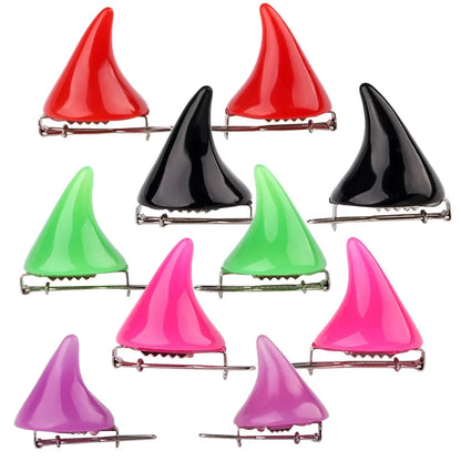 Halloween Hair Accessories Clip 1 Pair Small Demon OX Horn Hairpins Gothic Party Cosplay Costume Pin Hairpins Costume Horn Good Vibrations