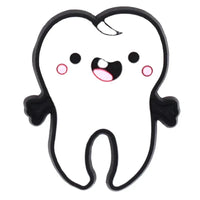 Shoe Charms for Crocs Accessories Q Edition Teeth Shoes Charm for Croc Decorations Pins Men Accessory Jeans Woman Clogs Clips Good Vibrations