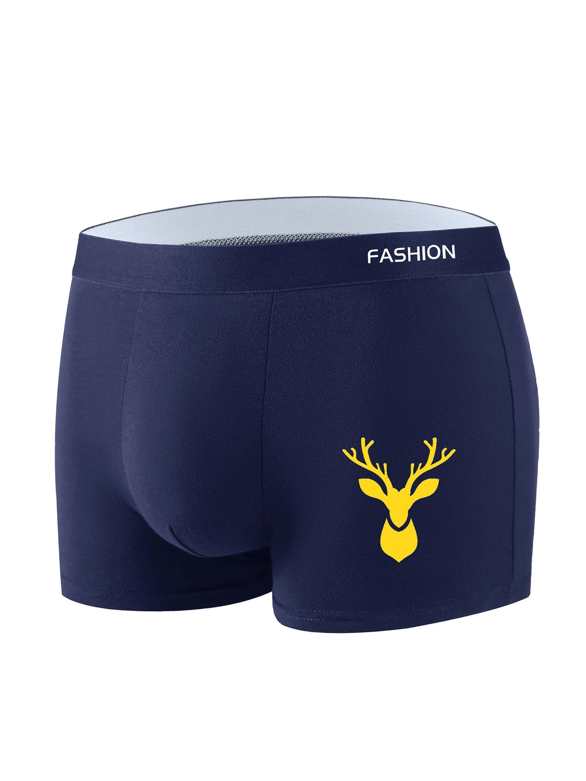 4pcs Boxer Men's Underwear, Soft Sports Breathable Four-Season Men's Underwear, Trendy Fashion Pop Print Boxer Underwear Good Vibrations