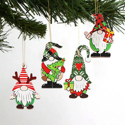 Christmas Wooden Pendant Merry Christmas Tree Decoration for Home 2025 Christmas Ornament Xmas Navidad Gifts Happy New Year 2026 Good Vibrations