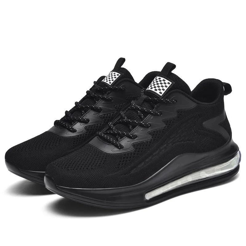 Men's sneakers with air cushions, stylish spring new style, knitted stimulating and breathable soft soles, men's casual sneakers Good Vibrations