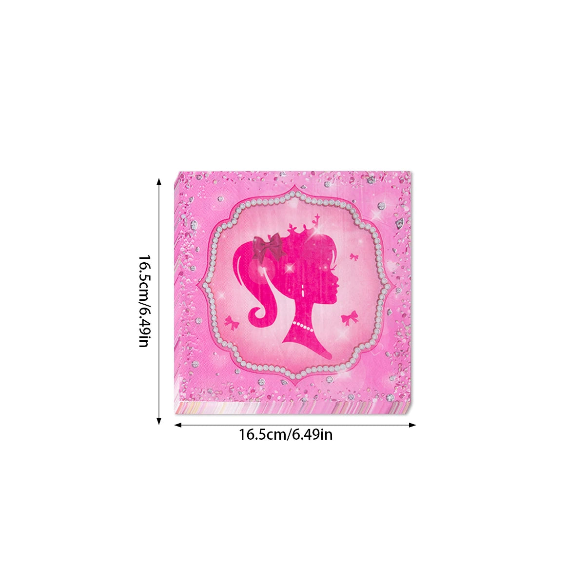 Pink Girls Party Disposable Tableware Paper Plate Cup Napkin Princess Kids Girl Birthday Party Decor Baby Shower Decor Supplies Good Vibrations