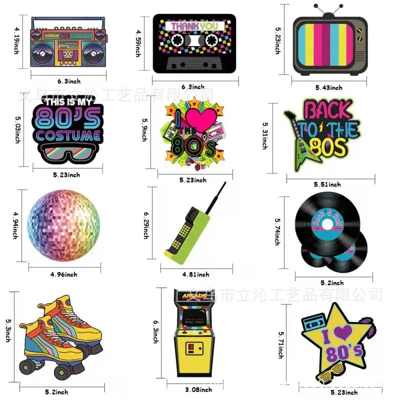 80s 90s Party Decorations Retro 1980s 1990s Hip Hop Party Hanging Swirls Ceiling Decor for Adults Back to The 80s 90sParty Good Vibrations
