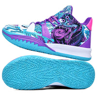 Mens Basketball Shoes Non-Slip Breathable Outdoor Sneakers Fashion Graffiti Sports Training Shoes for Running Walking Good Vibrations