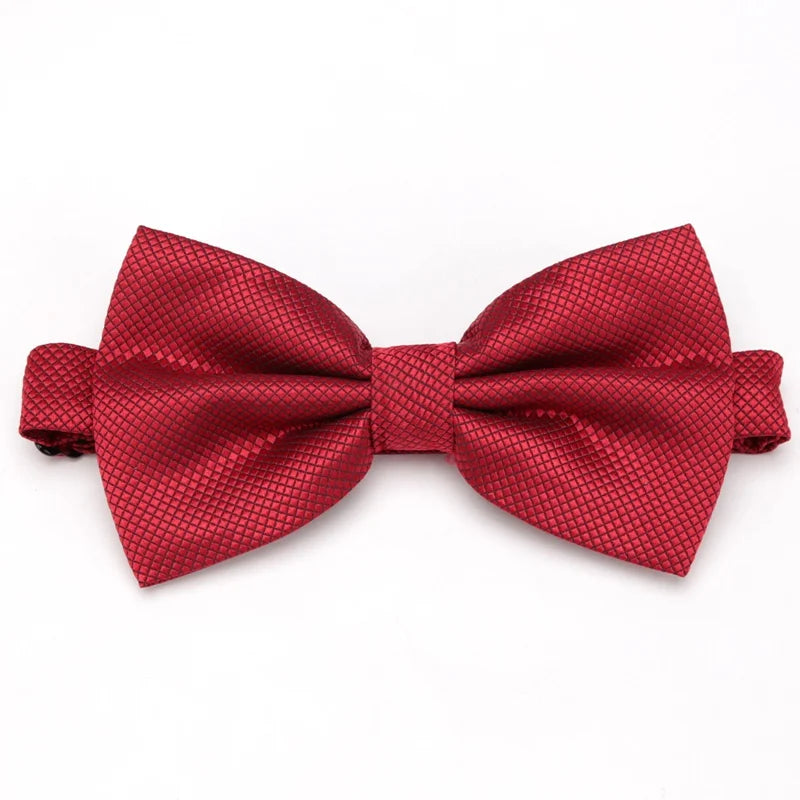 Men Bowties Solid Color Butterfly Wedding Necktie for Boys Girls Candy Bowknot Accessories Plaids Multicolor Adjust Neck Bow Tie Good Vibrations