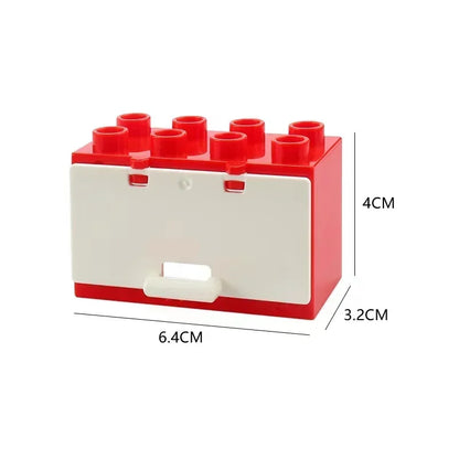 Big Building Blocks Play House Furniture Accessories Indoor Utensil Bed Compatible Large Bricks Assemble Toys Children Kids Gift Good Vibrations