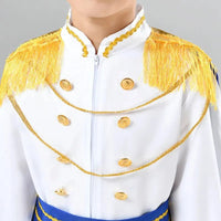 7 Pieces Boys King Carnival Costume Medieval Royal Prince Full Set Outfits for Halloween Birthday Party Fancy Dress Up Good Vibrations