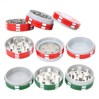 New 3-Layer Aluminum Alloy Herbal Herb Tobacco Grinders Cigarette Tobacco Grinder Cylinder Hand Crank Smoking Pipe Accessories Good Vibrations