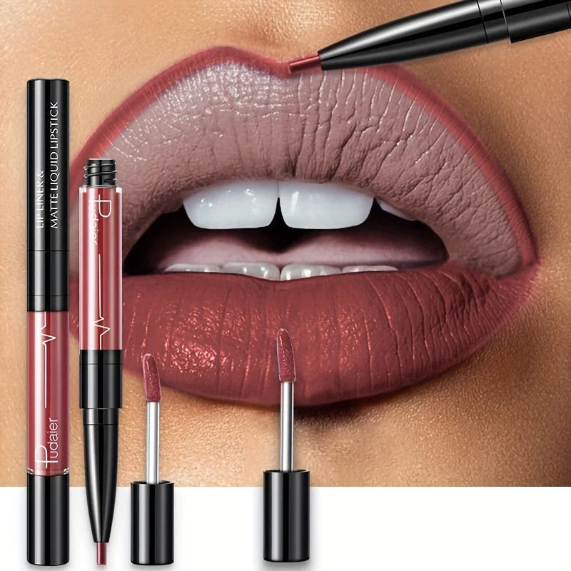 Ultra-Precise Waterproof Lip Liner - Lip Liners with High Pigment, Smooth, Sweatproof, Long-Lasting Wear for Perfect Lip Contour Good Vibrations