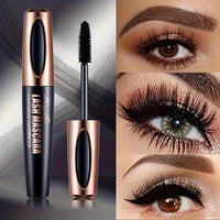 4D Lash Mascara Black Eye Lashes Waterproof & Smudge-Proof Long-Lasting No Flaking Natural No Clumping, All Day Exquisitely Full Good Vibrations