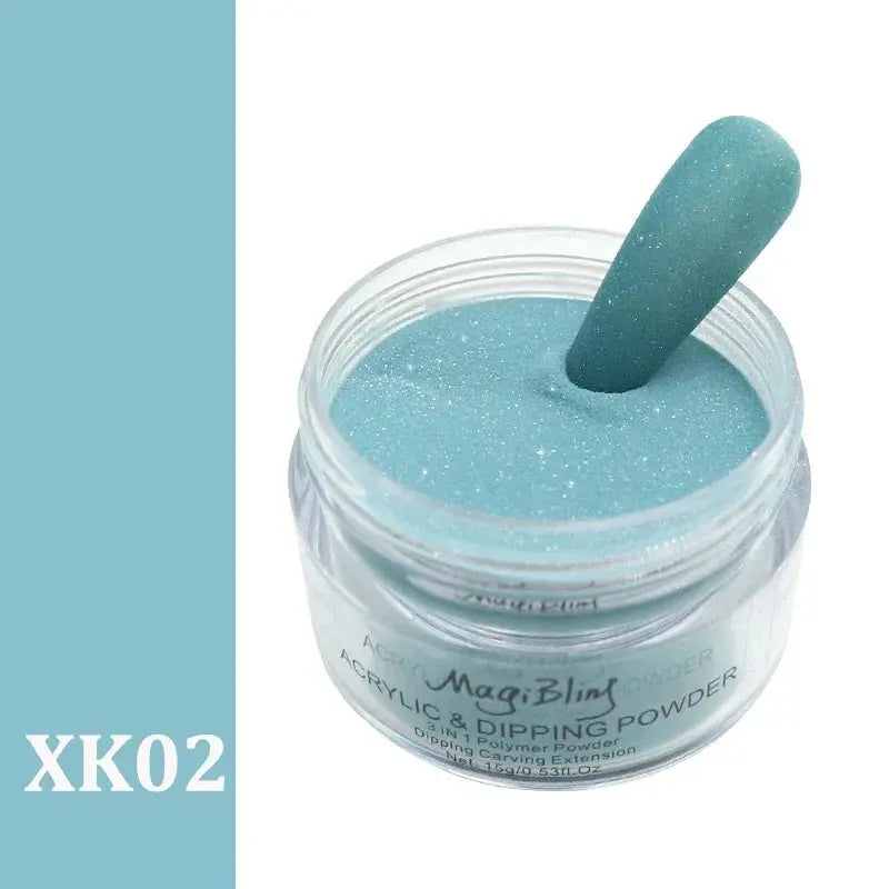 15g Acrylic Powder Light Color Carving Nail Polymer Tip Extension Crystal Powders Manicure Professional Nails Art Accessories Good Vibrations