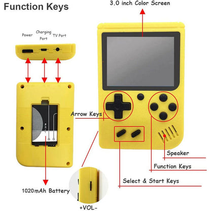 Mini Handheld Retro Video Game Console Built-in 800 Classic Games Gameboy Gifts Good Vibrations