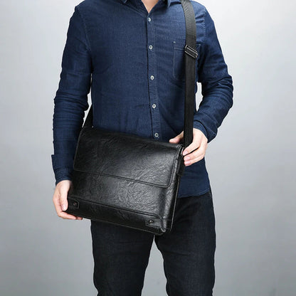 Shoulder Bag, Men's Crossbody Bag, Business Bag, Large Capacity, For Business Trips and Work Good Vibrations