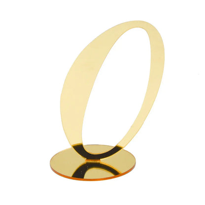 1PC Gold Silver Table Number with Holder Elegant Mirror Table Number Sign Seat Card For Wedding Birthday Party Anniversary Event Good Vibrations