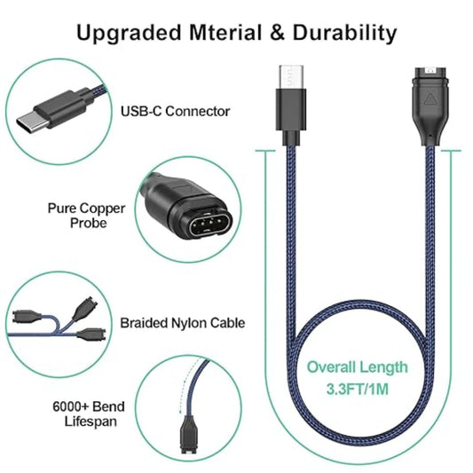 Charger Cable for Garmin Watch Good Vibrations