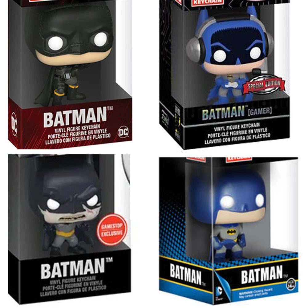 Pocket Keychain DC The Black Knight Batman Figure Toy Good Vibrations