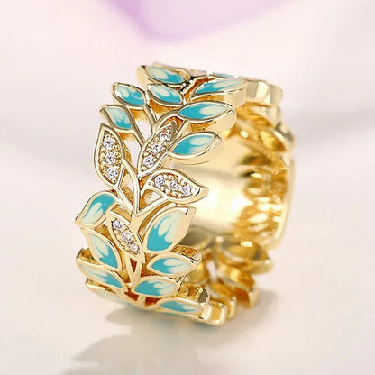 2026 Aesthetic Enamel Flower Finger Ring for Women Wedding Party New 2026  Silver Color Luxury Cubic Zirconia Jewelry Gift Good Vibrations