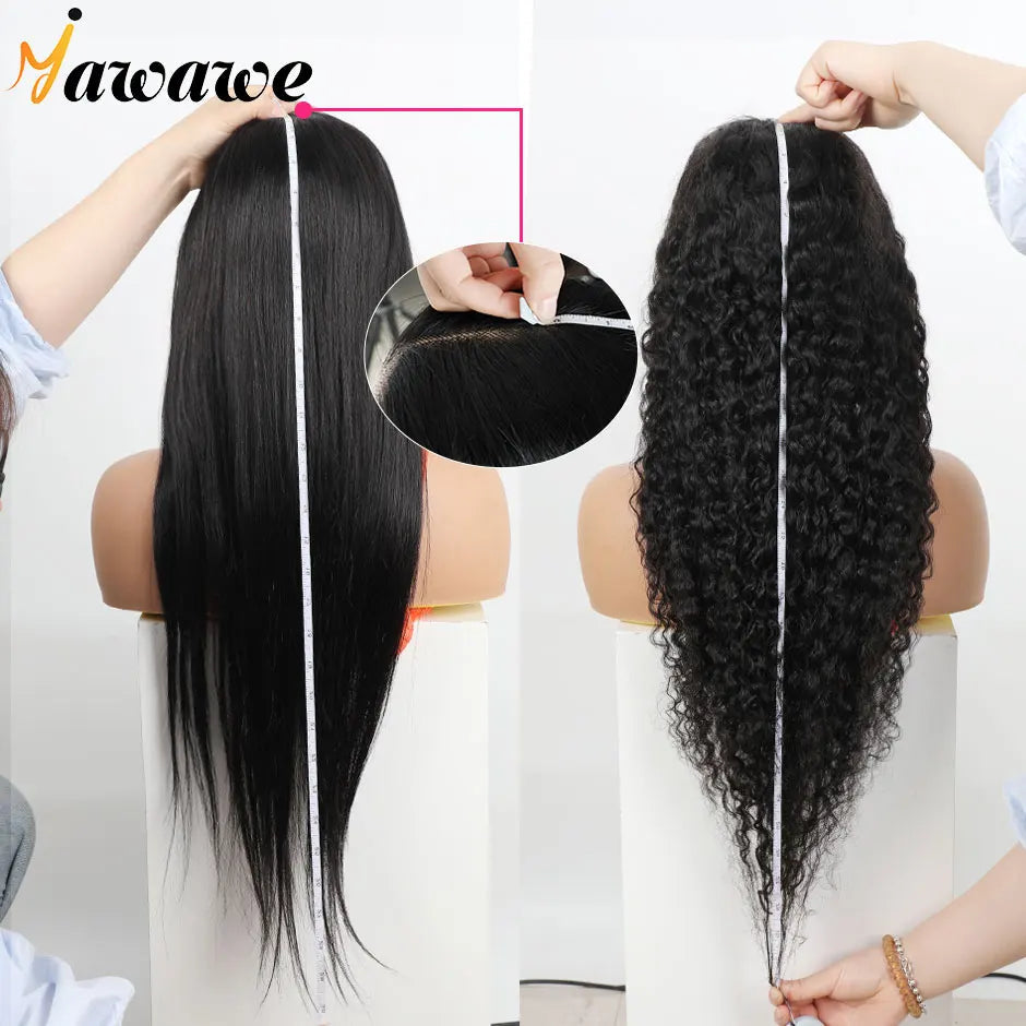 YAWAWE Glueless Wig Human Hair Ready To Wear Water Wave Pre-plucked 13x6 Lace Frontal Wigs For Women HD Lace Wigs Clearance Sale Good Vibrations