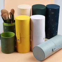 PU Leather Travel Empty Cosmetic Brushes Pen Holder Makeup Artist Bag Brushes Organizer Make Up Tools Good Vibrations
