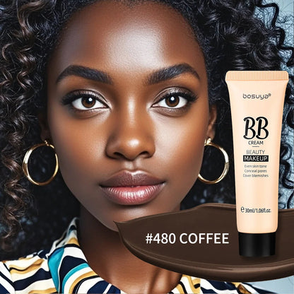 30ml Beauty BB Cream Foundation,Liquid Concealer,Long-Lasting Moisturizing Waterproof,Not Easy to Remove Makeup,Full Coverage Good Vibrations