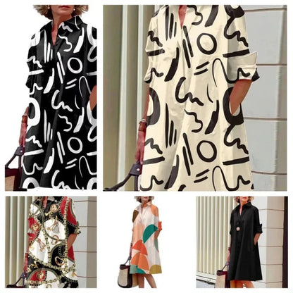 Plus Size Plus Size Women's Loose Dress Cross-Border Summer New Style Fashionable Polyester Fiber Material Big Code Women's C... Good Vibrations