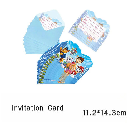 Hello Kitty Birthday Invitation Cards Pokemon Pikachu Invitations PAW Patrol Greetings Card Celebrate Birthday Party Supplies Good Vibrations
