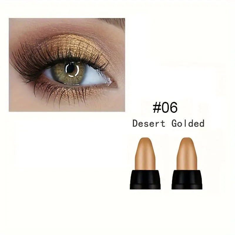 16 Colors Pearlescent Eyeliner, Color Glitter Waterproof Long-Lasting Eye Makeup Non-smudge Eyeliner Good Vibrations