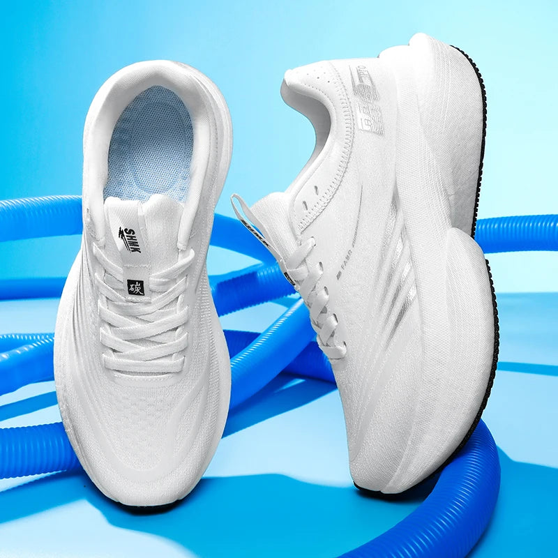 Running Shoes for Men Carbon Plate Professional Racing Marathon Training Running Sneakers Shock Absorption Sport Shoes for Women Good Vibrations