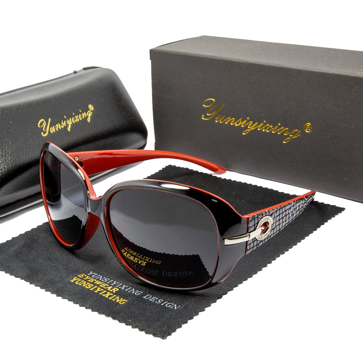 YSYX Polarized Women's Sunglasses Brand Designer Sun Glasses Fashion Classic Big Frame Glass Female Vintage Oculos De Sol ST2012 Good Vibrations