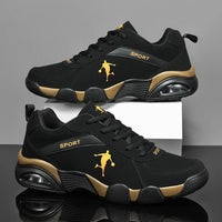 Shoes For Men Breathable Casual Shoes Men's Sneakers Summer Light Mesh Air Cushion Sports Shoes Outdoor Lace Up Training Shoes Good Vibrations