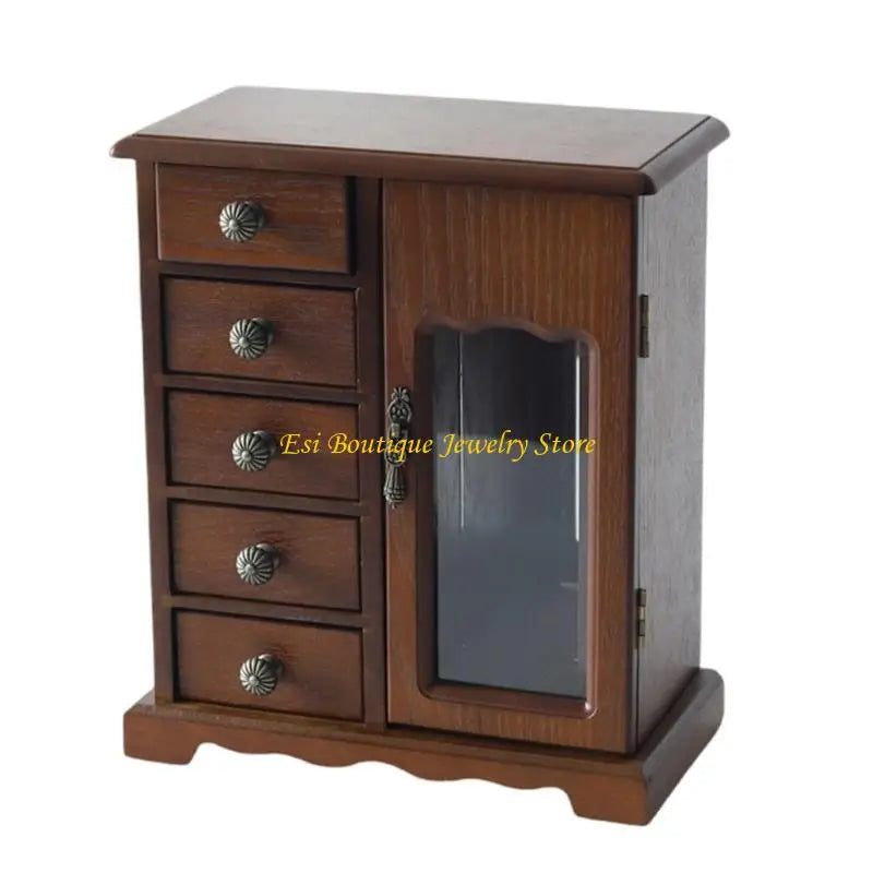 4XBE Necklace and Earring Storage Box Texture for Adding Charm to Your Space Good Vibrations