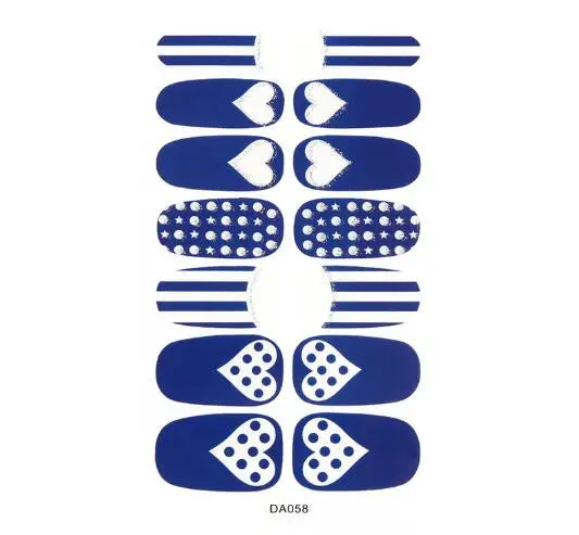Nail Stickers DIY Decals For Nail Art Wraps Women Beauty Full Cover Nail Manicures Decorations Uñas Postizas Press On Nails Good Vibrations
