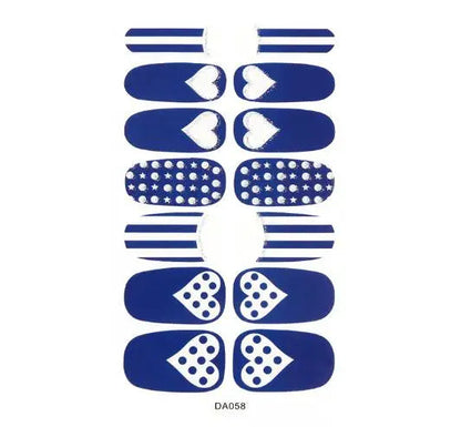 Nail Stickers DIY Decals For Nail Art Wraps Women Beauty Full Cover Nail Manicures Decorations Uñas Postizas Press On Nails Good Vibrations