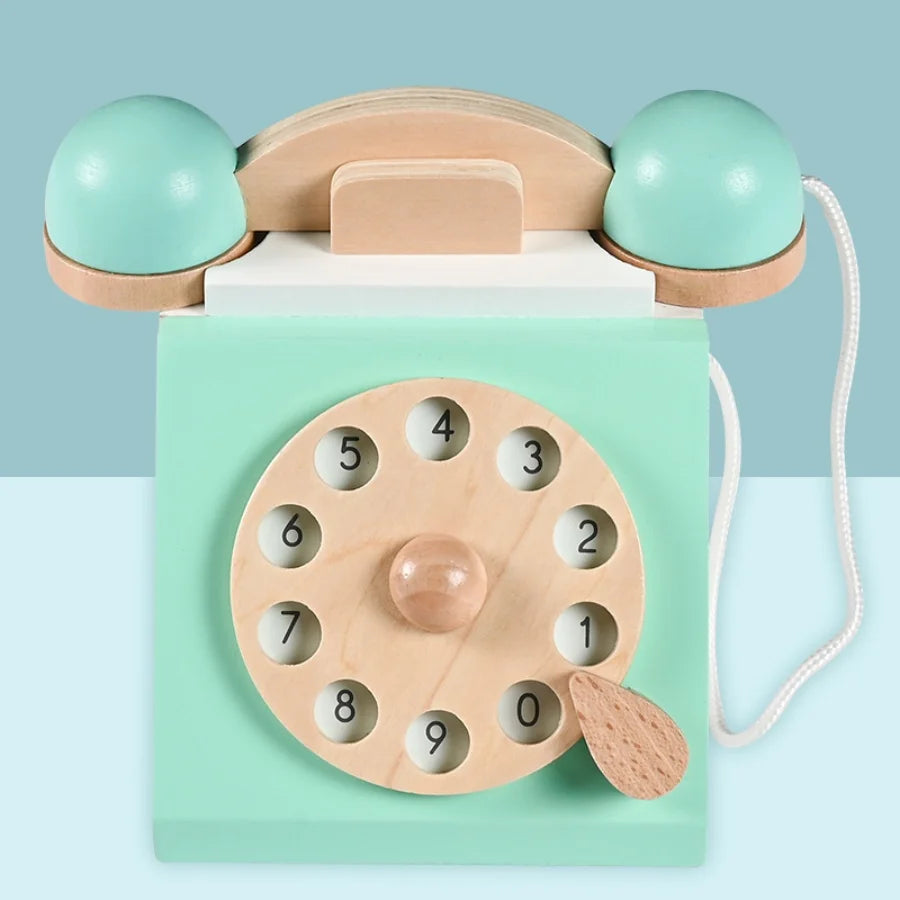 Children's simulated telephone, landline toy, baby model, early education, speaking, puzzle button, making phone calls Good Vibrations