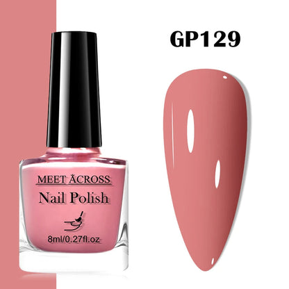 48 Colors Nail Polish Quick Dry No-bake Lasting Water-based Tearable Manicure Not Easy To Fade Semi-permanent Varnish Nail Art Good Vibrations