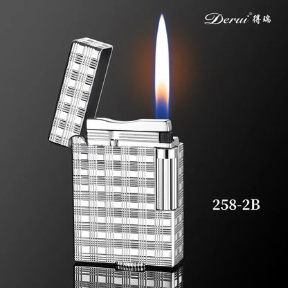 Metal Stripe Loud Lighter Unusual Lighters Cigarette Lighter Creative Wheel Lighter Butane Gas Lighter Open Fire Square Lighter Good Vibrations Adult Super Store